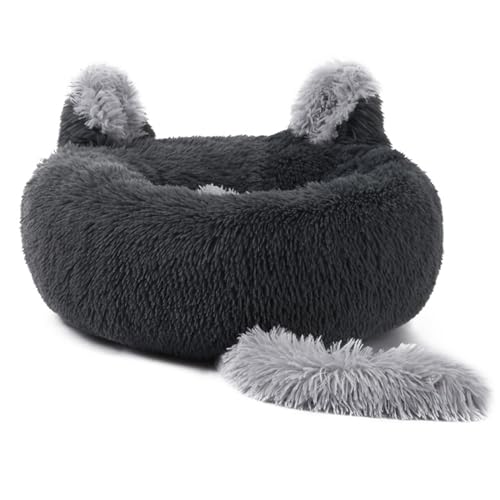 Uqezagpa Hundebett, rutschfeste Unterseite, Kaninchenohren, Schwanz, Sofa für kleine bis mittelgroße Haustiere, kreatives Haustierbett, niedliches Nest, kleine Haustierbetten für Hunde Uqezagpa Hundebett, rutschfeste Unterseite, Kaninchenohren, Schwanz, Sofa für kleine bis mittelgroße Haustiere, kreatives Haustierbett, niedliches Nest, kleine Haustierbetten für Hunde von Uqezagpa