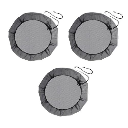 Uqezagpa Mehrzweck-Regenwassersammel-Filterschutz für die meisten Fässer-Größen, wetterbeständig, Pflanzen-Bewässerung, Polyester, Regentonnen, Laubschutz von Uqezagpa