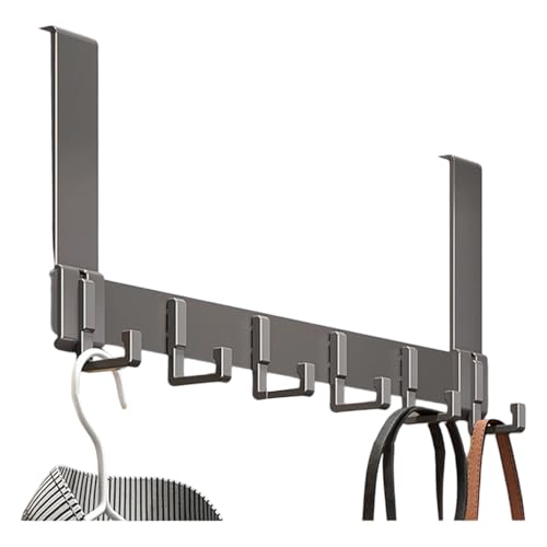 Uqezagpa Moderner Türhaken ohne Bohren, stabile Aluminiumlegierung, Aufhänger für Mäntel, Hüte, Taschen, Türhaken mit Karbonstahl Uqezagpa Moderner Türhaken ohne Bohren, stabile Aluminiumlegierung, Aufhänger für Mäntel, Hüte, Taschen, Türhaken mit Karbonstahl von Uqezagpa
