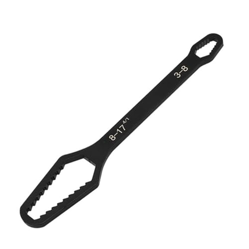 Uqezagpa Multifunktionaler Schraubenschlüssel, verstellbar, doppelendig, für 6–25 mm/3–17 mm Mutter, 150 mm/250 mm, Sanitärausrüstungswerkzeug von Uqezagpa