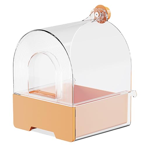 Uqezagpa Papageien-Vogel-Badewanne, klares Wasser, Duschbox, Badewanne für Sittiche, Hamster, Haustierkäfig, Hängeschale, Haustierbedarf, Vogel für Käfig, Dusche, Pool, Nymphensittiche, mit Uqezagpa Papageien-Vogel-Badewanne, klares Wasser, Duschbox, Badewanne für Sittiche, Hamster, Haustierkäfig, Hängeschale, Haustierbedarf, Vogel für Käfig, Dusche, Pool, Nymphensittiche, mit von Uqezagpa