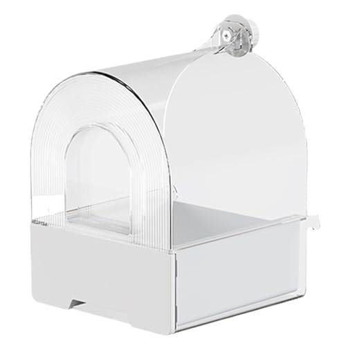 Uqezagpa Papageien-Vogel-Badewanne, klares Wasser, Duschbox, Badewanne für Sittiche, Hamster, Haustierkäfig, Hängeschale, Haustierbedarf, Vogel für Käfig, Dusche, Pool, Nymphensittiche, mit Uqezagpa Papageien-Vogel-Badewanne, klares Wasser, Duschbox, Badewanne für Sittiche, Hamster, Haustierkäfig, Hängeschale, Haustierbedarf, Vogel für Käfig, Dusche, Pool, Nymphensittiche, mit von Uqezagpa