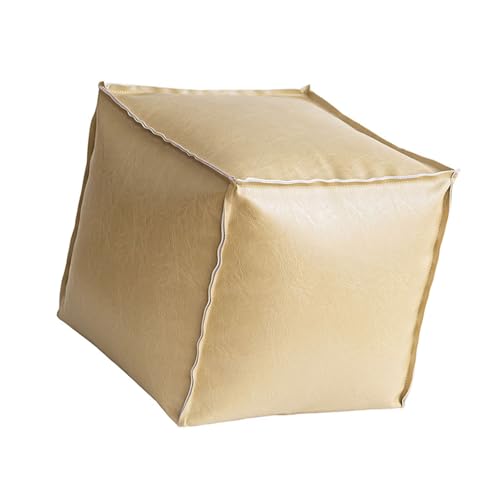 Uqezagpa Robuster Kunstleder-Hocker mit geräumigem Innenraum, platzsparend, für Zuhause, Dekoration, Aufbewahrungssitz von Uqezagpa