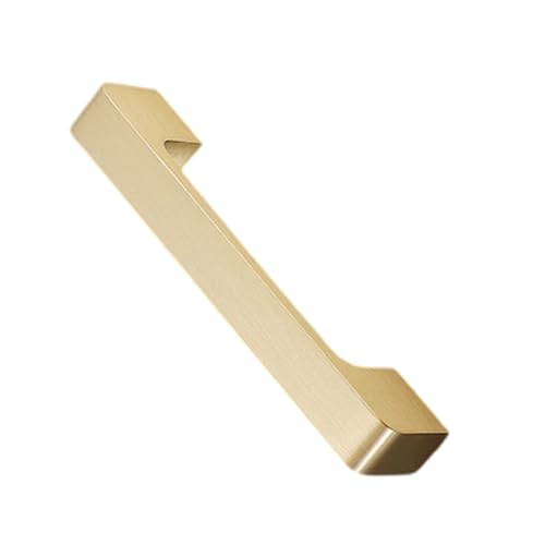 Uqezagpa Schubladengriffe, Messing, Kommodenknauf, Schrankgriff, lang, quadratisch, Möbelgriff, einfacher Nachttisch, Schrank, Griff und Knauf aus Messing Uqezagpa Schubladengriffe, Messing, Kommodenknauf, Schrankgriff, lang, quadratisch, Möbelgriff, einfacher Nachttisch, Schrank, Griff und Knauf aus Messing von Uqezagpa