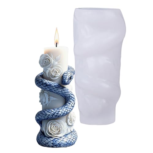 Uqezagpa Silikonform Spiralen Schlangensäule Kerzenform Formen Formen Plastern Formen Gussformen Epoxidharzformen von Uqezagpa