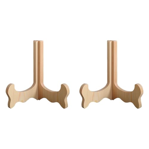 Uqezagpa Stabiler Holzständer, Wohnaccessoire zum Präsentieren von Tellern und Skulpturen, fügt sich nahtlos in jeden Dekorationsstil ein von Uqezagpa