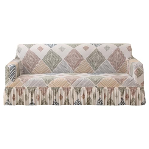 Uqezagpa Stretch-Sofa-Schonbezug für 3-Sitzer, rutschfest, mit Armlehnen, bedruckter Couchschutz, maschinenwaschbar, Farbe optional, elastischer Sofabezug Uqezagpa Stretch-Sofa-Schonbezug für 3-Sitzer, rutschfest, mit Armlehnen, bedruckter Couchschutz, maschinenwaschbar, Farbe optional, elastischer Sofabezug von Uqezagpa
