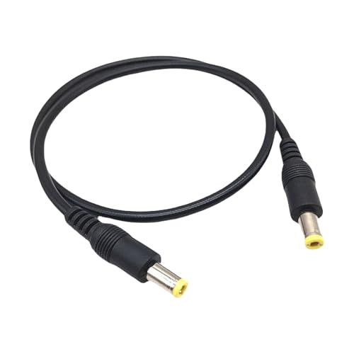 Uqezagpa Stromkabel DC 5,5 mm x 2,5 mm auf DC 5,5 mm x 2,5 mm mit mehreren Längen optional für Router-Lüfter und mehr von Uqezagpa