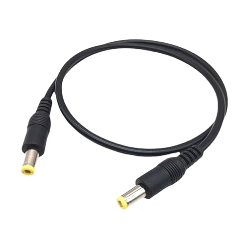 Uqezagpa Stromkabel DC 5,5 mm x 2,5 mm auf DC 5,5 mm x 2,5 mm mit mehreren Längen optional für Router-Lüfter und mehr von Uqezagpa