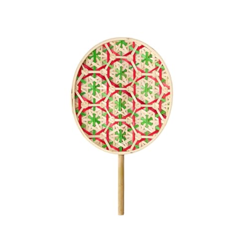 Uqezagpa Summers Coolings Supplies Chinesischer Handventilator Palmen Blatt Hand Partys Gastgeschenk Natürlicher Bambus Weben Fächer Palmen Blatt von Uqezagpa