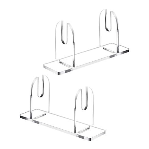 Uqezagpa Transparenter Acryl-Lüfterständer, transparent, zusammenklappbar, faltbar, Handregal, Handsockel, Geschenk, Ventilator-Display von Uqezagpa