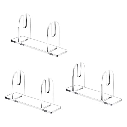 Uqezagpa Transparenter Acryl-Lüfterständer, transparent, zusammenklappbar, faltbar, Handregal, Handsockel, Geschenk, Ventilator-Display von Uqezagpa