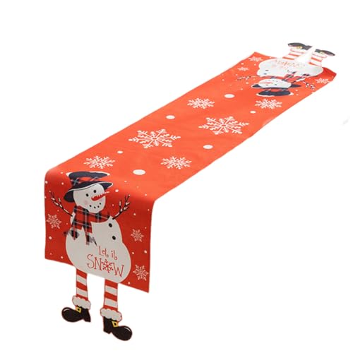 Uqezagpa Weihnachtstischläufer mit attraktiven festlichen Mustern, auffällige Tischdecke, Esszimmer, Büro, Bargeld, Schreibtisch-Dekoration Uqezagpa Weihnachtstischläufer mit attraktiven festlichen Mustern, auffällige Tischdecke, Esszimmer, Büro, Bargeld, Schreibtisch-Dekoration von Uqezagpa