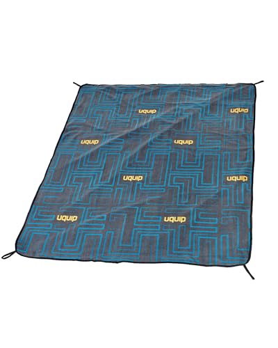 Uquip Picknickdecke Scotty M Grey I 120 x 150 cm I wasserdichte & schmutzabweisende Campingdecke I Outdoordecke für Picknick, Strand, Park, Camping & Reisen I robuste & waschbare Stranddecke von Uquip