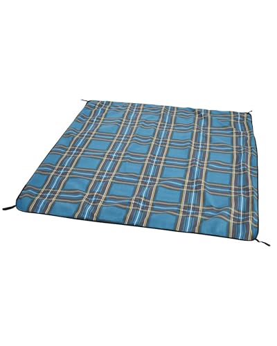 Uquip Picknickdecke Scotty L Petrol I 150 x 180 cm I wasserdichte & schmutzabweisende Campingdecke I Outdoordecke für Picknick, Strand, Park, Camping & Reisen I robuste & waschbare Stranddecke von Uquip