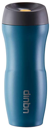 Uquip Edelstahl Thermobecher Coffy 380ml Kaffebecher to go - 100% dicht und auslaufsicher (Blau) von Uquip