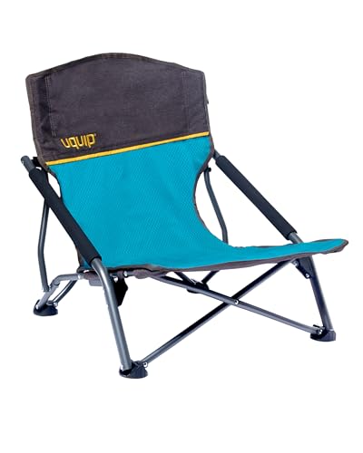 Uquip Campingstuhl Sandy Petrol I Faltbarer Strandstuhl mit 120 kg Traglast I kompakter Faltstuhl aus Stahl & Polyester I klappbarer Outdoor-Stuhl für Camping, Strand, Angeln, Garten & Festivals von Uquip
