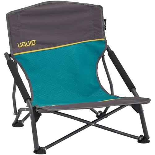 Uquip Strandstuhl Sandy Campingstuhl Faltstuhl Klappstuhl Faltbar Niedrig 120 kg Blue/Grey von Uquip