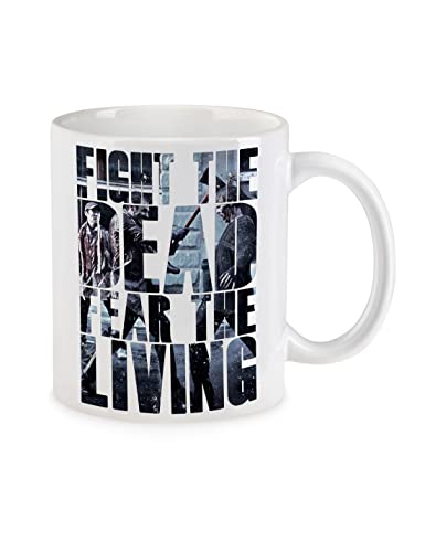 Urban Backwoods Fight The Dead Fear The Living Tasse Mit Spruch Kaffeetasse von Urban Backwoods