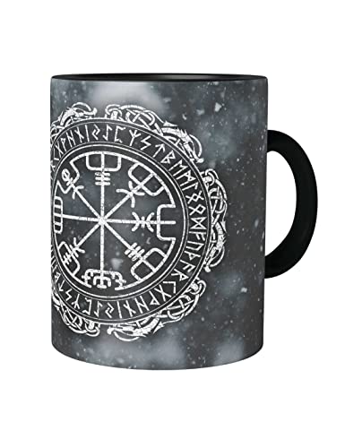 Urban Backwoods Helmet of Awe Rune Pattern Tasse Mit Spruch Kaffeetasse von Urban Backwoods