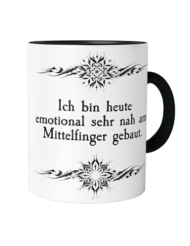Urban Backwoods Ich Bin Heute Emotional Sehr Nah Am Mittelfinger gebaut Tasse mit Spruch Kaffeetasse Urban Backwoods Ich Bin Heute Emotional Sehr Nah Am Mittelfinger gebaut Tasse mit Spruch Kaffeetasse von Urban Backwoods