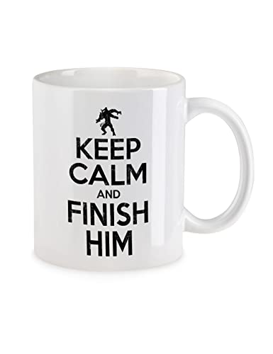 Urban Backwoods Keep Calm And Finish Him Tasse Mit Spruch Kaffeetasse von Urban Backwoods