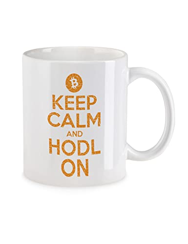 Urban Backwoods Keep Calm And HODL On Tasse Mit Spruch Kaffeetasse von Urban Backwoods