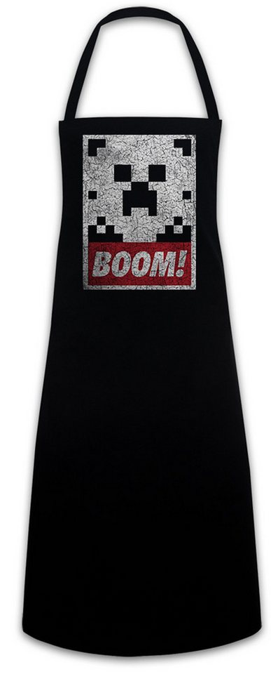 Urban Backwoods Kochschürze Boom Grillschürze Gamer Games Schlange Geek Nerd Retro Game Video Game von Urban Backwoods