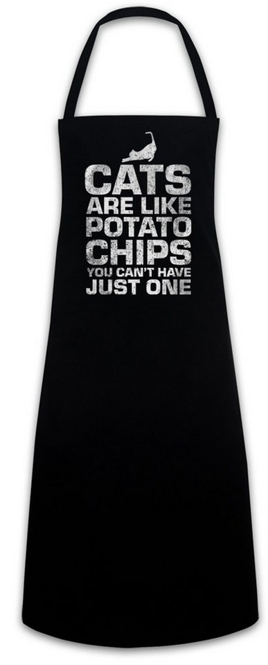 Urban Backwoods Kochschürze Cats Are Like Potato Chips Grillschürze You Can't Have Just One Cat von Urban Backwoods