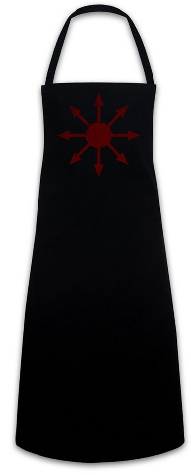 Urban Backwoods Kochschürze Chaos Vintage Symbol I Grillschürze Goth Metal Cyber Hardcore Logo von Urban Backwoods