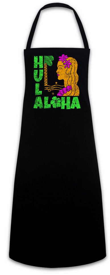 Urban Backwoods Kochschürze Hula Girl Grillschürze Aloha Island Tiki Bar Strand Sailor Beach Grill von Urban Backwoods