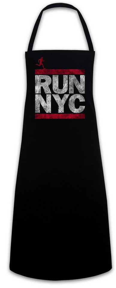Urban Backwoods Kochschürze Run NYC Grillschürze New York City Run Fun DMC Marathon Läufer von Urban Backwoods