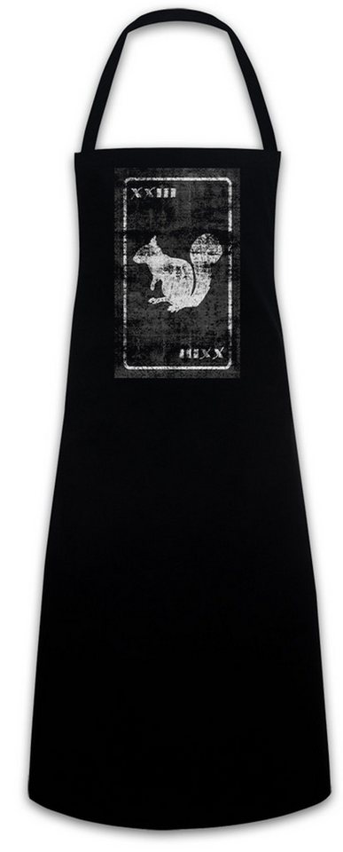 Urban Backwoods Kochschürze Tarot The Happy Squirrel Grillschürze Karte Karten Card Voddoo Das von Urban Backwoods