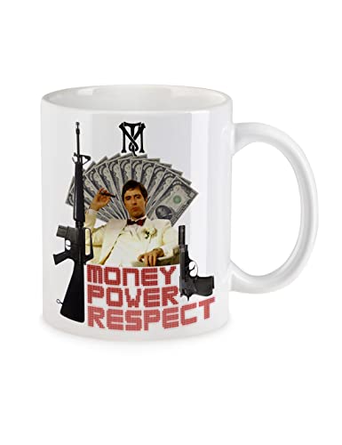Urban Backwoods Money Power Respect Tony Montana II Tasse Mit Spruch Kaffeetasse von Urban Backwoods