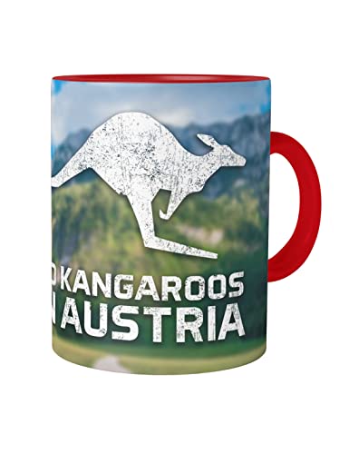 Urban Backwoods No Kangaroos In Austria Tasse Mit Spruch Kaffeetasse von Urban Backwoods