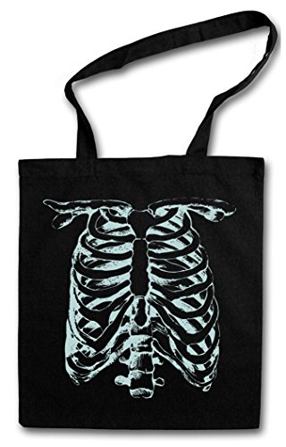 Urban Backwoods Skeleton II Hipster Bag Beutel Stofftasche Einkaufstasche von Urban Backwoods