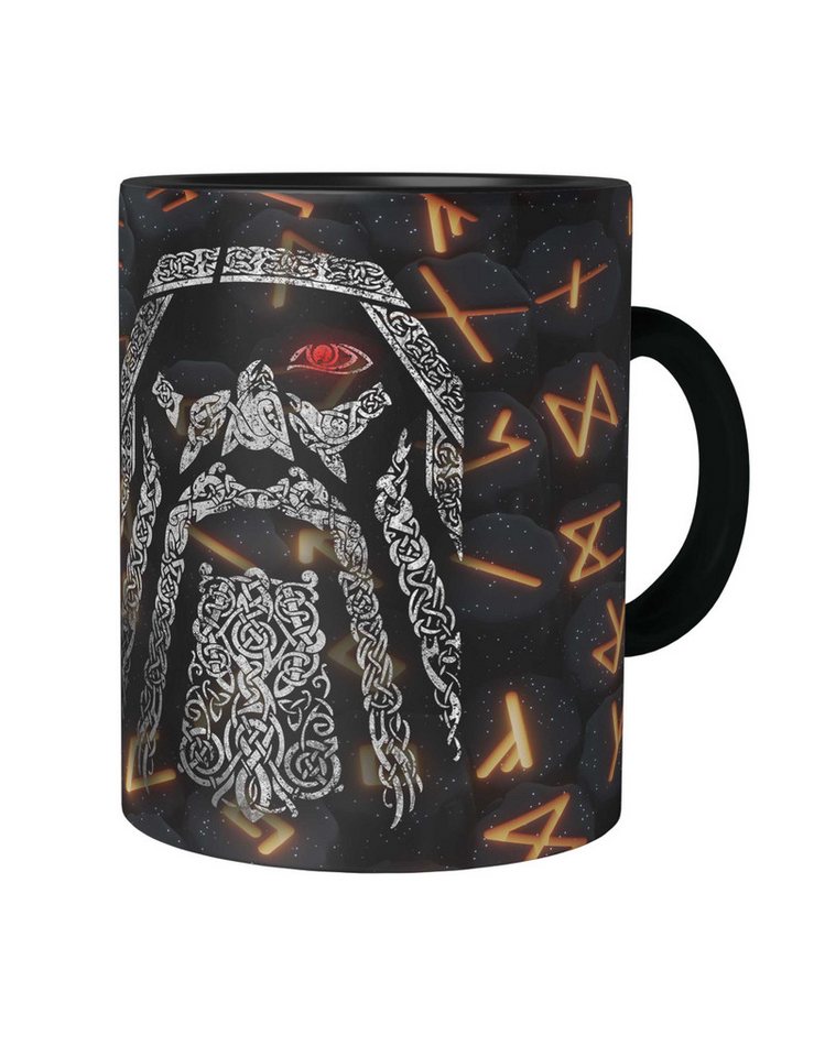 Urban Backwoods Tasse Odhin IV Kaffeetasse Wölfe Odin Wolves Paganism Newpaganism Thor, Keramik, Wikinger Loki Vikings von Urban Backwoods