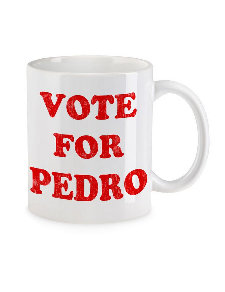 Urban Backwoods Tasse Vote For Pedro Kaffeetasse Napoleon President Sign Dynamite Wahl, Keramik, Election Poster Wahlplakat Sanchez von Urban Backwoods