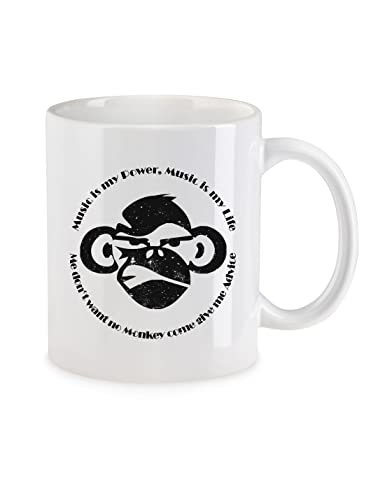 Urban Backwoods Wally Warning Monkey Tasse Mit Spruch Kaffeetasse von Urban Backwoods