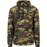 URBAN CLASSICS Anorak "Urban Classics Herren Camo Pull Over Windbreaker", (1 St.), mit Kapuze von Urban Classics