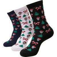 URBAN CLASSICS Basicsocken "Urban Classics Unisex Grumpy Santa Christmas Socks 3-Pack", (1 Paar) von Urban Classics