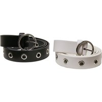 URBAN CLASSICS Hüftgürtel "Urban Classics Unisex Synthetic Leather Eyelet Belt 2-Pack" URBAN CLASSICS Hüftgürtel "Urban Classics Unisex Synthetic Leather Eyelet Belt 2-Pack" von Urban Classics