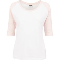 URBAN CLASSICS Kurzarmshirt "Urban Classics Damen Ladies 3/4 Contrast Raglan Tee", (1 tlg.) von Urban Classics
