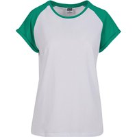URBAN CLASSICS Kurzarmshirt "Urban Classics Damen Ladies Contrast Raglan Tee", (1 tlg.) von Urban Classics