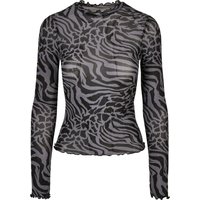 URBAN CLASSICS Langarmshirt "Urban Classics Damen Ladies AOP Mesh Turtleneck Longsleeve" 1 Stk. tlg. URBAN CLASSICS Langarmshirt "Urban Classics Damen Ladies AOP Mesh Turtleneck Longsleeve" 1 Stk. tlg. von Urban Classics