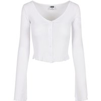 URBAN CLASSICS Langarmshirt "Urban Classics Damen Ladies Cropped Rib Cardigan" 1 Stk. tlg. URBAN CLASSICS Langarmshirt "Urban Classics Damen Ladies Cropped Rib Cardigan" 1 Stk. tlg. von Urban Classics