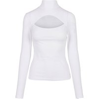 URBAN CLASSICS Langarmshirt "Urban Classics Damen Ladies Cut-Out Turtleneck Longsleeve" 1 Stk. tlg. von Urban Classics