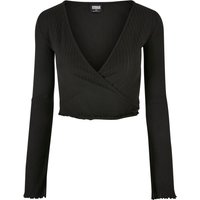 URBAN CLASSICS Longsleeve "Urban Classics Damen Ladies Cropped Rib Wrapped Longsleeve" 1 Stk. tlg. URBAN CLASSICS Longsleeve "Urban Classics Damen Ladies Cropped Rib Wrapped Longsleeve" 1 Stk. tlg. von Urban Classics