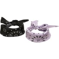 URBAN CLASSICS Loop "Urban Classics Unisex Satin Bandana 2-Pack" 1 Stk. von Urban Classics