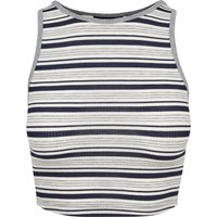 URBAN CLASSICS Muskelshirt "Urban Classics Damen Ladies Rib Stripe Cropped Top", (1 tlg.) von Urban Classics